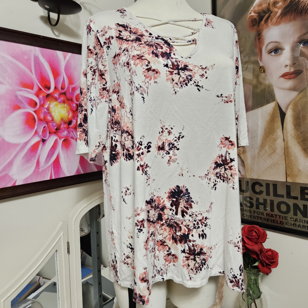 Maurices floral strappy top